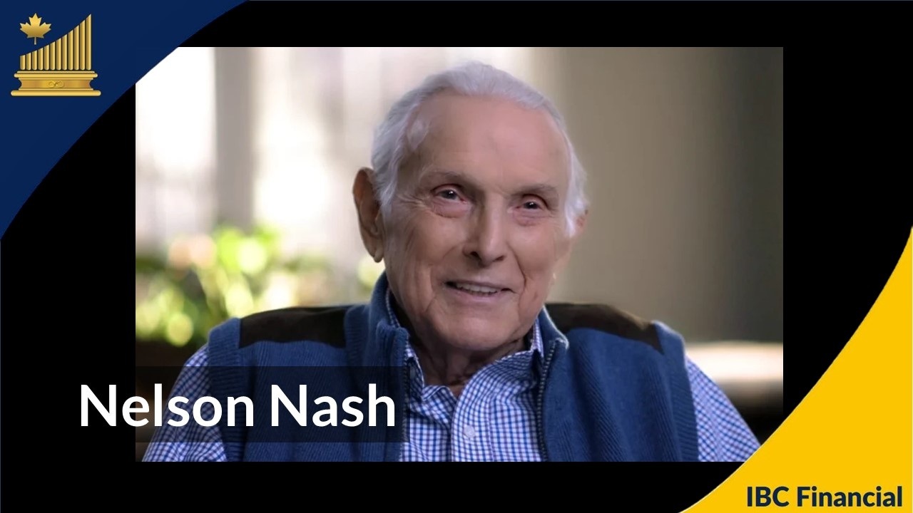 Nelson Nash, with his name set across the photograph